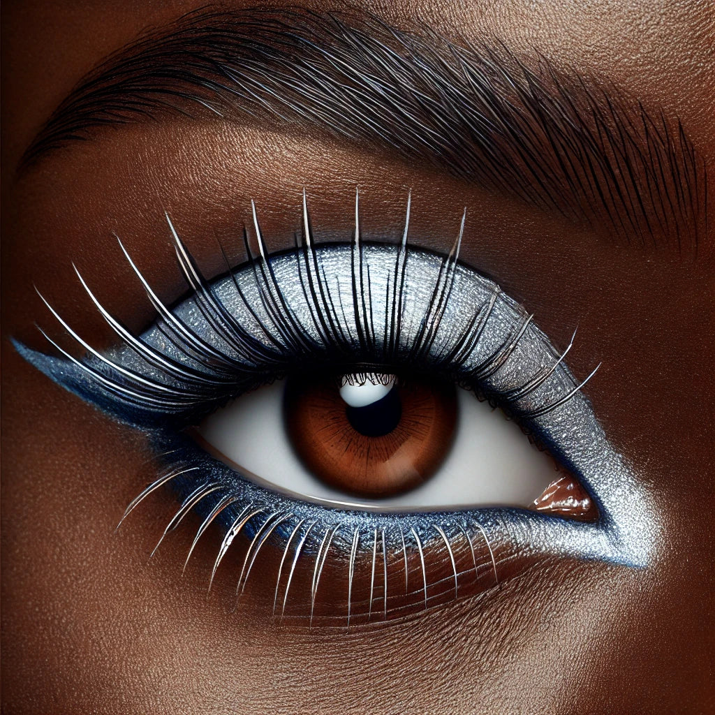 Comment Réaliser un Maquillage des Yeux avec Contouring au Crayon Argenté sur Peau Noire - Créole Flash