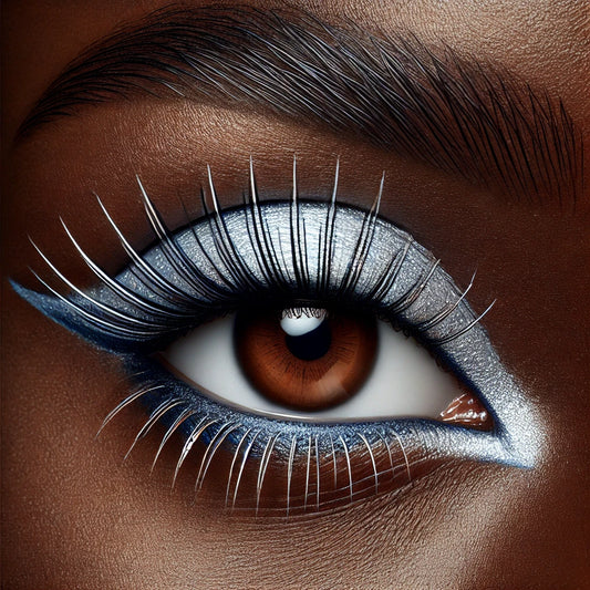 Comment Réaliser un Maquillage des Yeux avec Contouring au Crayon Argenté sur Peau Noire - Créole Flash