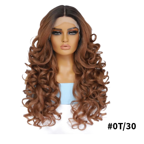 Perruque Bouclée Synthétique 60cm #0T/30 - Gloria