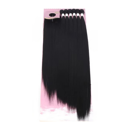 Tissages + Lace Closure Semi Naturels 65/70/75cm - Clémentine (Lot de 6+1)