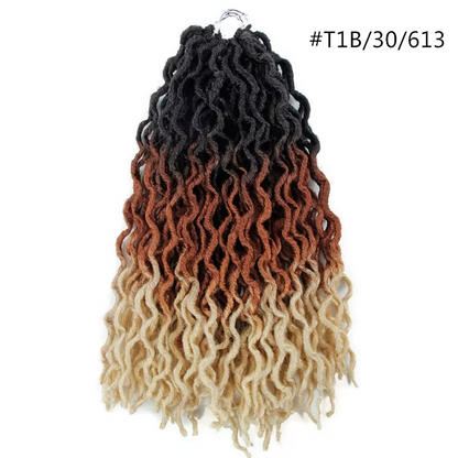 Mèches Ondulées Faux Locks Synthétiques 45cm/60cm - Lucie