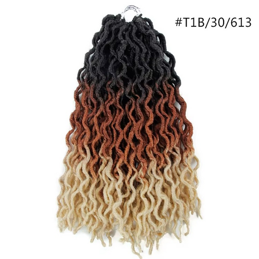 Mèches Ondulées Faux Locks Synthétiques 45cm/60cm - Lucie