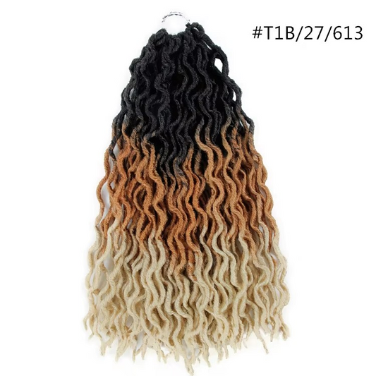 Faux Locks Mèches Ondulées Synthétiques 45cm/60cm - Luna