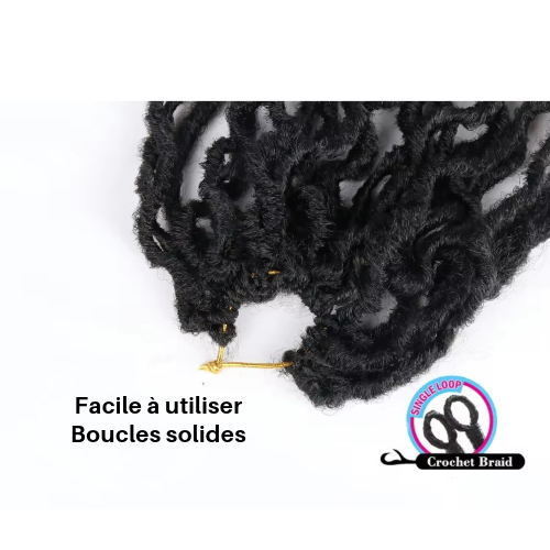 Mèches Ondulées Faux Locks Synthétiques 45cm/60cm - Lucia
