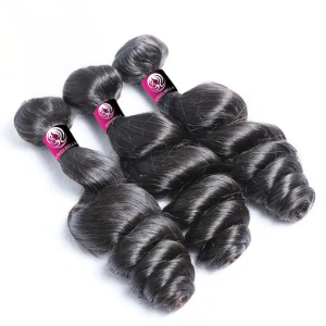 Tissage Cheveux Brésiliens Loose Wave 100% Cheveux Naturels