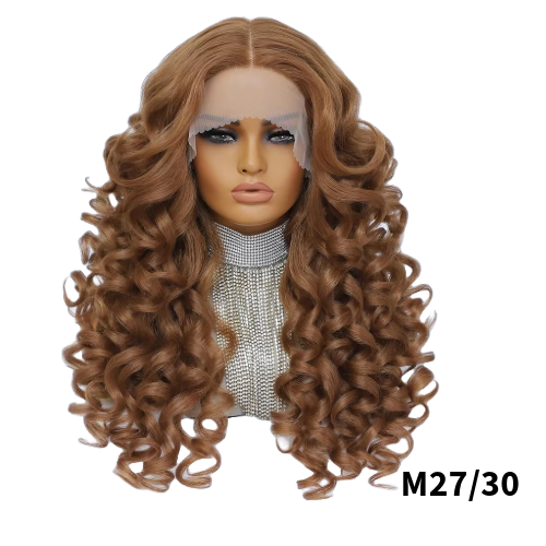 Perruque Bouclée Synthétique 60cm #M27/30 - Gloria