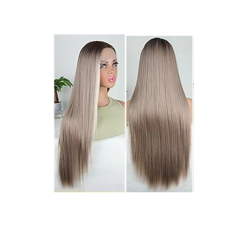 Perruque Lisse Semi Naturelle 75cm - Tess