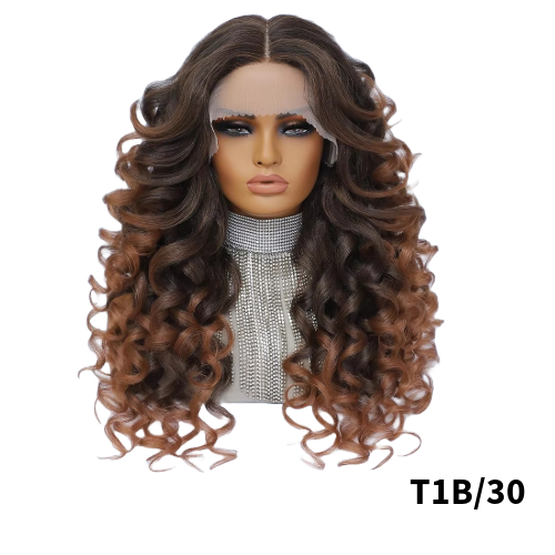 Perruque Bouclée Synthétique 60cm T1B/30 - Gloria