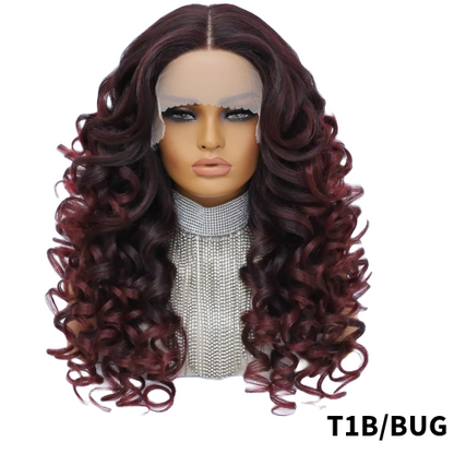 Perruque Bouclée Synthétique 60cm T1B/BUG - Gloria