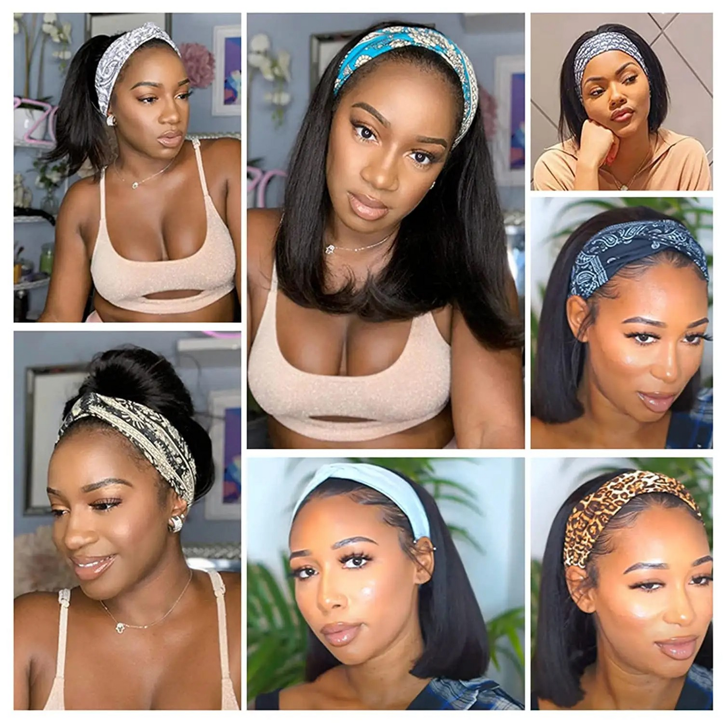 Perruque Bandeau Lisse 100% Cheveux Naturels - Sofiel