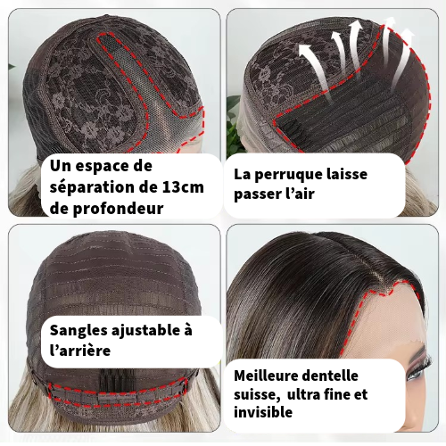 Perruque Bouclée Synthétique 60cm T1B/BUG - Gloria