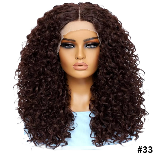Perruque Bouclée Volume Effet Sensationnel Synthétique 50cm #33 - Betty