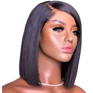 Perruque Courte Lisses 100% Cheveux Naturels - Falya