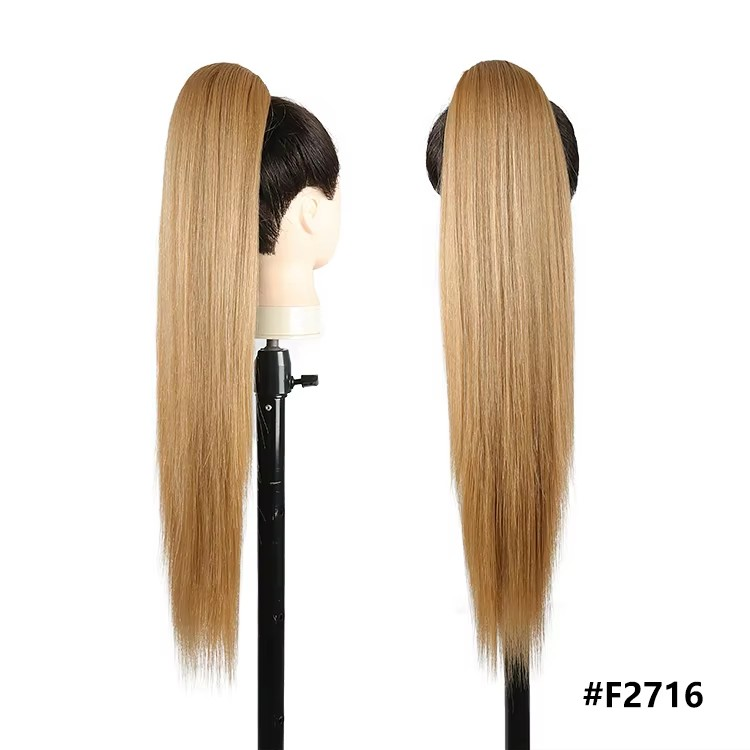 Postiche Queue de cheval Lisse Semi Naturel 70cm - Paloma (17 couleurs)