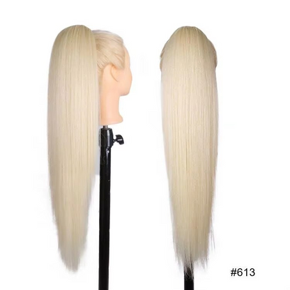 Postiche Queue de cheval Lisse Semi Naturel 70cm - Paloma (17 couleurs)