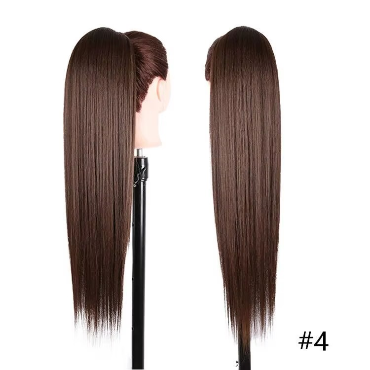 Postiche Queue de cheval Lisse Semi Naturel 70cm - Paloma (17 couleurs)