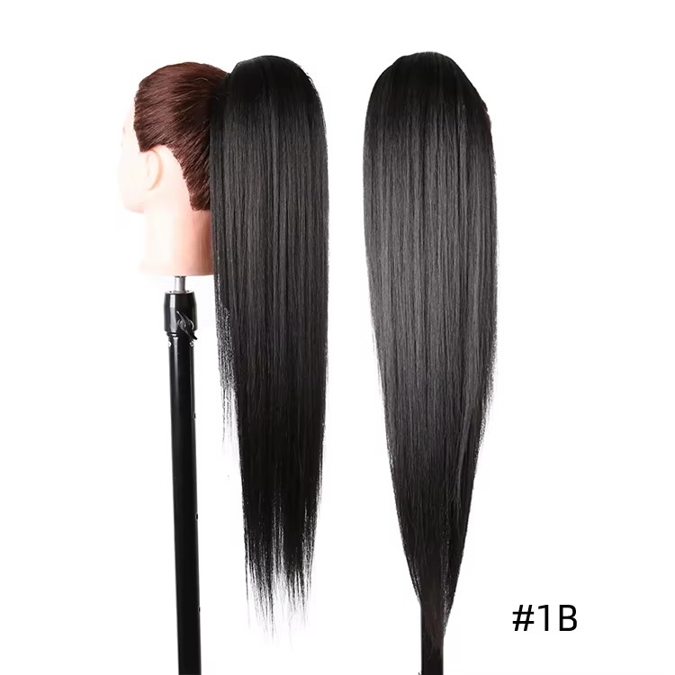 Postiche Queue de cheval Lisse Semi Naturel 70cm - Paloma (17 couleurs)