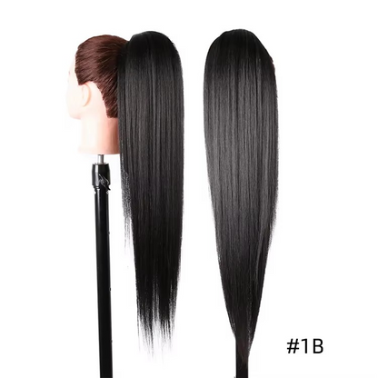 Postiche Queue de cheval Lisse Semi Naturel 70cm - Paloma (17 couleurs)