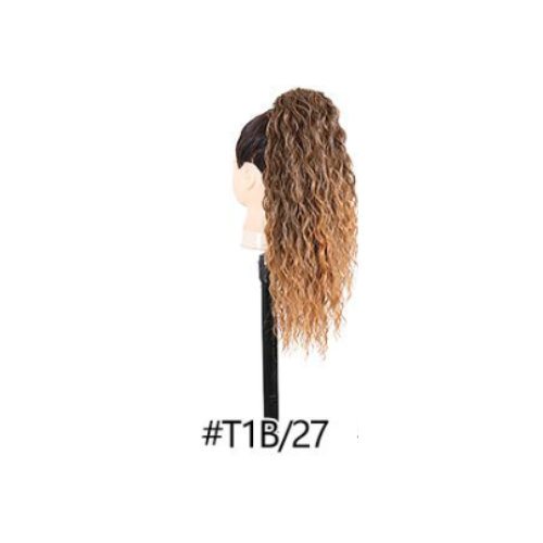 Postiche Queue de cheval Water Wave Semi Naturel 50cm - Pauline (6 couleurs)