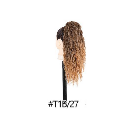 Postiche Queue de cheval Water Wave Semi Naturel 50cm - Pauline (6 couleurs)