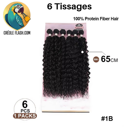 Tissages Ondulés Semi Naturels 65cm - Amandine (Lot de 6)