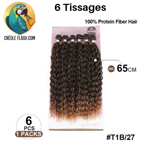 Tissages Ondulés Semi Naturels 65cm - Adeline (Lot de 6)